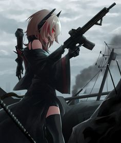 M4 Sopmod, Dolls Frontline, Anime Military, Military Girl, Gothic Anime, Girls Frontline, Cool Anime Pictures