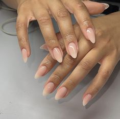 Classy Almond Nails, Natural Nails Manicure, Gel Toe Nails, Subtle Nails, Fancy Nails Designs, Her Nails, Short Square Acrylic Nails