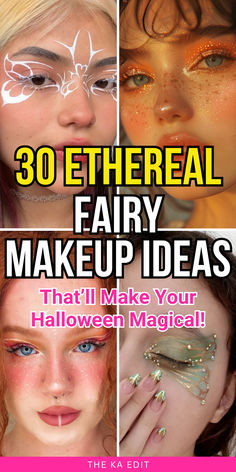 fairy makeup ideas, fairy makeup looks, fairy makeup, fairy halloween makeup, halloween fairy makeup. Sparkle Fairy Costume, Fairy Makeup Simple, Fairy Makeup Easy, Cute Fairy Makeup, Fairy Makeup Green, Mushroom Fairy Makeup, Woodland Fairy Makeup, Purple Fairy Makeup