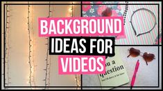 In this video I'm going to show you six DIY background ideas for YouTube videosThese easy ideas probably won't cost you that much because you may already h... Vlog Background Ideas, Background For Livestream, Diy Background For Videos Youtube, Background Ideas For Youtube Videos, Diy Youtube Backdrop, Background For Youtube Channel, Youtube Video Background Ideas, Live Selling Background Ideas