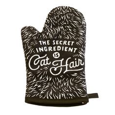 the secret ingredient cat hair oven mitt