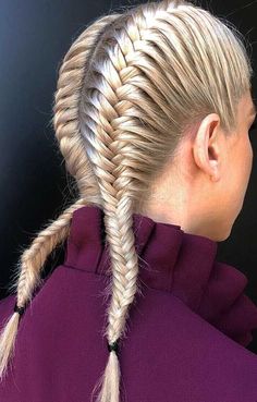 Fishtail Braid Hairstyles, Side Braid Hairstyles, Long Box Braids, Fishtail Braid, Cool Braid Hairstyles, Braided Hairstyles For Wedding, Braided Hairstyles Tutorials, Braided Hairstyles Easy, Trending Hairstyles