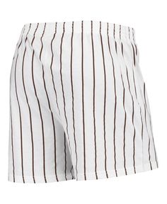 Your loyalty to the San Diego Padres will never be stronger than when you're wearing these Vigor Pinstripe boxer shorts from Concepts Sport. They feature unmatched comfort, thanks to the elastic waistband and button-up fly closure. Subtly support your San Diego Padres with these pinstripe boxers. San Diego Padres, Sport Man, Boxer Shorts, White Shorts, San Diego, Button Up, Elastic, Sweatshirts, How To Wear