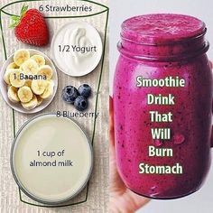 Fruit Smoothie Recipes Healthy, Smoothie Drink Recipes, Easy Smoothie Recipes, Healthy Drinks Recipes