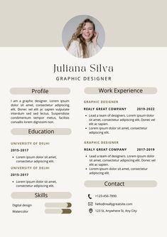 a professional resume template for graphic designers, with an image on the front and side