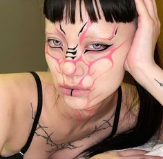 Face Markings, Abstract Makeup, Futuristic Makeup, Makeup 2024, Alien Makeup, Show Makeup