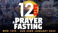 the 12th annual prayer for 12 days of prayer and fasting, with an image of people