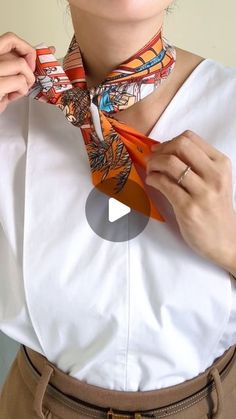 @hereandnow_mollyne on Instagram: "🧡Scarf @mollyne_official On the Rail_ Orange 5.5x105cm" Fashion Sewing Tutorials, Scarf Style, Fashion Scarves, March 8, French Blue