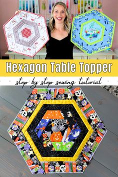 the hexagon table topper is an easy and fun project for kids to make