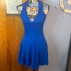 Brand New With Tags Size Small Cute And Stylish Blue Stretch Sundress, Blue Stretch Sundress Mini Dress, Casual Blue Halter Neck Mini Dress, Zara Blue A-line Mini Dress, Zara Blue Sundress, Zara Pleated Dress, Zara Velvet Dress, Zara Green Dress, Zara Satin Dress