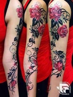 Tattoo Quotes For Men, Tattoo Arm, Sleeve Tattoos For Women, Half Sleeve Tattoo, Trendy Tattoos, Sleeve Tattoo, Forearm Tattoos, Rose Tattoos