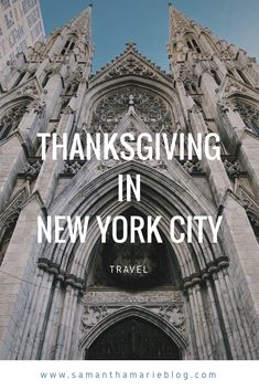 an old church with the words thanksgiving in new york city