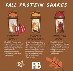 an image of fall protein shakes