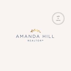 the logo for amanda hill realtor