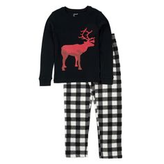 Each pair of these lovely Christmas Cotton & Fleece Pajamas are bound to provide little ones with the utmost comfort. Its long-sleeved shirt and elastic bottoms are made from soft cotton and flame resistant polyester, perfect for keeping them cozy during the colder nights. With the adorable Christmas design, matching with the rest of the family products is effortless fun. Sizes range from 2 to 14 years old, keep in mind pajamas shrink after washing. These Christmas Cotton & Fleece Pajamas will q Toddler Pajamas Boy, Comfy Pjs, Fleece Plaid, Toddler Pajamas, Cozy Tops, Plaid Pajamas, Fleece Pajamas, Cotton Bottoms, Boys Pajamas