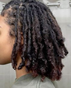 Locs Journey Before And After, Pretty Locs Black Women, Small Traditional Locs, Coloured Locs, Fluffy Locs, Feminine Locs, Locs Aesthetic, Pink Locs, Locs Inspiration