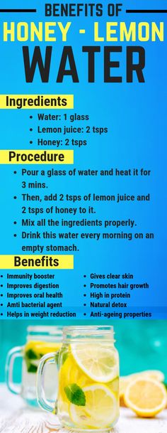 the benefits of honey - lemon water for health and well balanced, hydrated drinks