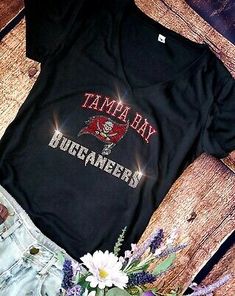 Top Seller for Tampa Bay Buccaneers UNISEX New Crewneck or VNeck Bling Tshirt for Women Sm -5X, Women's Tops Fitted Tshirt, Disney Cruise Shirts, Greek Shirts, Tshirt For Women, Disneyland Shirts, Womens Christmas Shirts, Mommy Shirts, Funny Shirts Women, Screen Printing Shirts