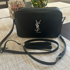 Authentic Lou Camera Bag In Grain Leather,Silver Hardware Good Used Condition Some Minor Scratches On The Strap Hook Not Noticeable Please Check Photo Clean Inside Ysl Lou Camera Bag Black, Ysl Lou Camera Bag, Bags Ysl, Saint Laurent Bags, Yves Saint Laurent Bags, Leather Silver, Silver Hardware, Camera Bag, Yves Saint Laurent