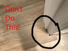 a sign that says don't do this on the floor