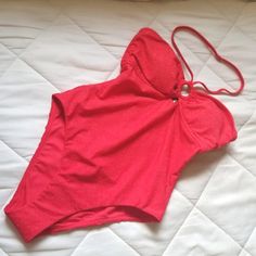 New Without Tags. Strap Can Be Removed. Molded Bra. Panty Protector Intact. Red Glittery Color. Red One-piece Swimwear For Night Out, Twilight Ring, One Piece Swimsuit, Womens Swim, Bra, Swimming, One Piece, Red, Women Shopping