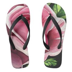 #Pink Rose Flip Flops - #floral #gifts #flower #flowers Personalized Flip Flops, Kids Flip Flops, Red Gifts, Flower Gifts, Fashion Graphic, Pink Gifts, Floral Gifts, Beach Sandals, Idea Diy