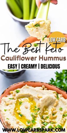 the best keto cauliflower hummus easy creamy delicious low carb recipe