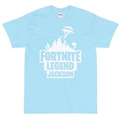 Fortnite Legend Custom Gamer Tag Unisex T-Shirt-ShopImaginable.com Gamer Tags, Staple Pieces, Fortnite, Shirt Shop, Unisex T Shirt, Fabric Weights, Don't Forget, Ash, Polyester Fabric