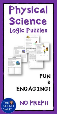 the science vault physical science log puzzles fun engaging and no prep time