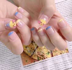 Kawaii Nail Art, Kutek Disney, Hello Nails, Asian Nails, Cute Nail Art Designs