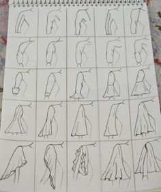 a drawing book showing how to draw people's hands and feet in different positions