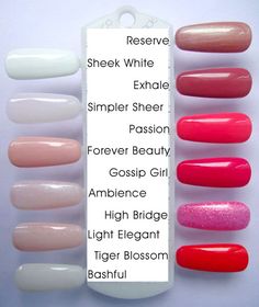 Gellish Nails, Gelish Colors, Gelish Nail Colours, Gelish Colours, Unghie Nail Art, Fun Nail Colors, Gelish Nails, Nails Colors, Gel Nail Colors