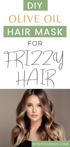 Looking for DIY dry and frizzy hair remedies. Try DIY olive oil hair masks for dry and frizzy hair that nourish, hydrate and soften your hair. #haircare #beauty | shiny hair mask DIY, silky hair mask at home, soft hair mask, Olive Oil Hair Treatment, Olive Oil Hair Recipes, DIY Olive Oil Hair Mask, Dry Hair |