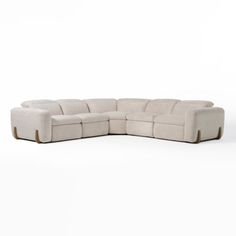 The Conrad Sectional sofa is a modern sectional sofa sure to take center stage in your living space! This L-shaped sectional features Utopia sand fabric upholstery, adjustable headrests and lumbar support, all completed with an elegant tight back. On either side, a pair of power motion recliners provide great places to unwind and offer customizable comfort. The Conrad is a fantastic sectional for adding modern charm, comfort and convenience to your living space. Orren Ellis | Beige Reclining Sec Power Reclining Sectional Sofa, Modern Sectional Sofa, Modern Sofa Sectional, Electric Recliners, Fabric Sectional, Upholstered Sectional, Modern Sectional, Corner Sectional, Leather Sectional