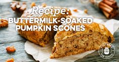 the recipe for buttermilk - soaked pumpkin scones