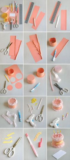 various pictures of different types of crafting supplies