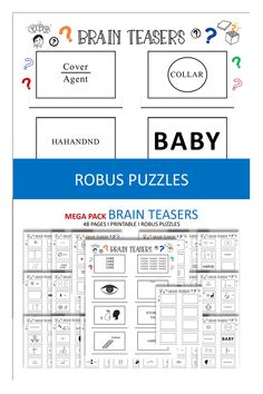 the baby brain puzzle is shown with instructions for babies to learn how to use it