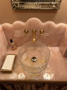 Pink marble sink Rose Quartz Bathroom Sink, Orange Marble Countertops, Pink Bathroom Countertop, Pink Marble Sink, Pink Sink Vanity, Rose Quartz Sink, Pink Kitchen Sink, Pink Quartz Bathroom, Rose Quartz Countertops