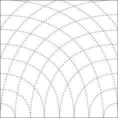 an image of a dotted paper with lines and dots in the shape of circles on it