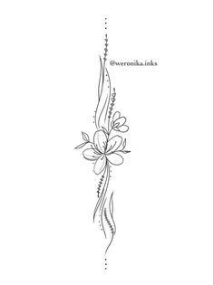 a line drawing of flowers on a white background with the words sweet inks above it