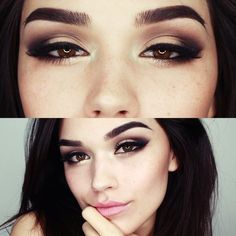 Smokey Gold Warm Eyeshadow, Neon Makeup, Stunning Makeup, Makeup Wedding, Kiss Makeup, Makeup Goals, Makeup Designs, Makeup Set, Eyeshadow Looks