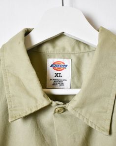 Label size X-Large Recommended size X-Large How it fits Oversized Pit to pit 26″ Shoulder to bottom 32″ Flaws See products images Material Era 00s Colour Neutral Brown Dickies, Dickies Shirt, Skater Brands, Dickies Workwear, Skater Aesthetic, Vintage Dickies, Tracksuit Tops, Y2k Skater, Rugby Shirt