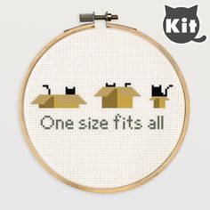 the cross stitch pattern has been made to look like it's all in one place