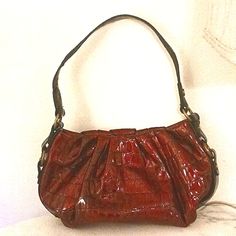 Simply Vera Wang Croc Burgundy/Wine Shoulder Bag Nwot *Height 7 In *Width 14 In *Strap Drop 10 1/2 Formal Red Hobo Bag, Vintage Red Hobo Bag For Everyday Use, Red Vintage Hobo Bag For Everyday Use, Elegant Red Hobo Bag With Adjustable Strap, Elegant Red Satchel Hobo Bag, Elegant Red Hobo Bag For Evening, Burgundy Wine, Simply Vera Wang, Simply Vera