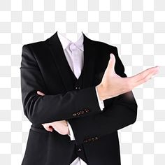 Long Sleeve Vest, Suits Men Business, Transparent Image, Chroma Key