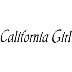 the california girl logo on a white background