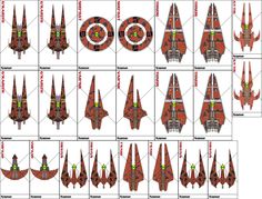 an image of a paper model of a star wars fighter ship with instructions to make it