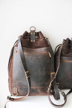 Leather Backpack for Men | Brown Leather Backpack | Qisabags Brown Leather Backpack Duffle Bag, Everyday Leather Travel Backpack, Rugged Leather Bag With Zipper Pocket, Rugged Leather Satchel Backpack For Travel, Leather Duffle Bag Backpack For Travel, Leather Backpack Duffle Bag For Travel, Leather Backpack Shoulder Bag For Outdoor, Leather Crossbody Backpack With Zipper Pocket, Brown Leather Backpack With Adjustable Strap For Everyday