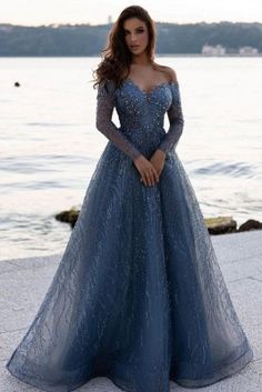 Glitter Homecoming Dress, Prom Dresses Off The Shoulder, Formal Dresses With Sleeves, Evening Dresses Online, Long Sleeve Prom, Sweetheart Prom Dress, Lace Formal Dress, فستان سهرة, Prom Dresses With Sleeves