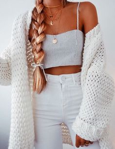 Teenage Outfits, Trendy Summer Outfits, Tween Outfits, Cute Comfy Outfits, Pinterest Outfits, Mode Inspo, Really Cute Outfits, Cute Summer Outfits, Knit Outfit